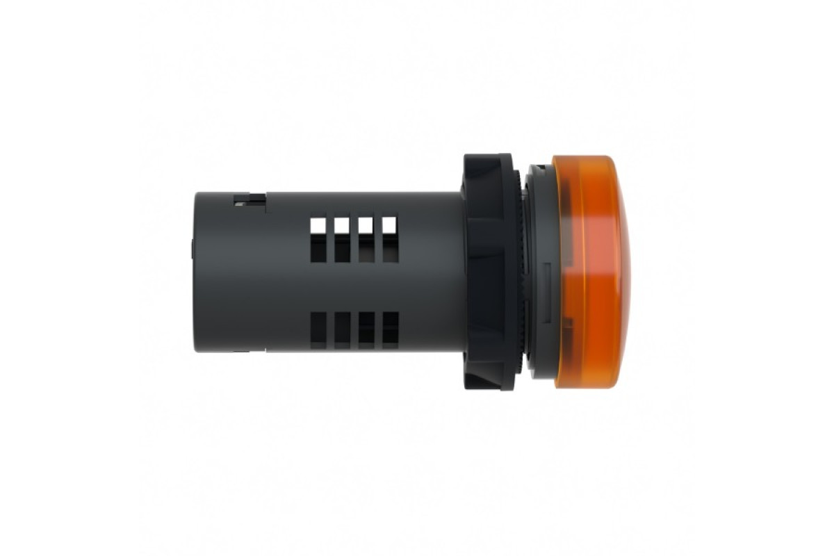 Easy Harmony XA2E, монолітна сигнальна лампа, пластик, помаранчевий, Ø22, вбудований світлодіод, гвинтові клеми, 12 В AC/DC (XA2EVJ5LC)