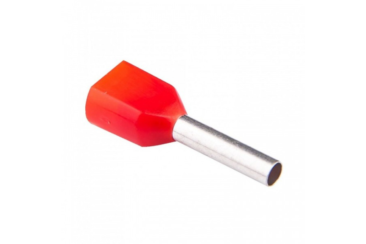 Наконечник трубчатый для двух проводов с нейлоновой изоляцией 2*1/8 (RE11103)