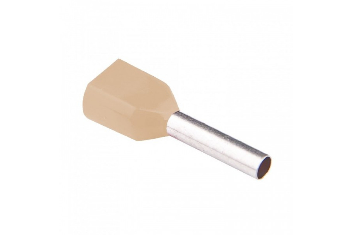 Наконечник трубчастий для двох проводів з нейлонової ізоляцією 2*10/14 (RE11111)