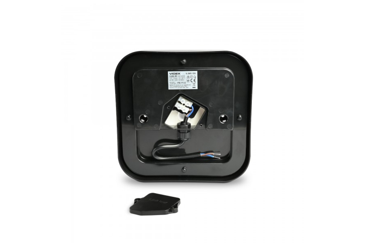 LED світильник ART IP65 квадратний VIDEX 15W 5000K Black (VL-BHFS-155B)