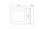 LED світильник ART IP65 квадратний VIDEX 30W 5000K (VL-BHFS-305)