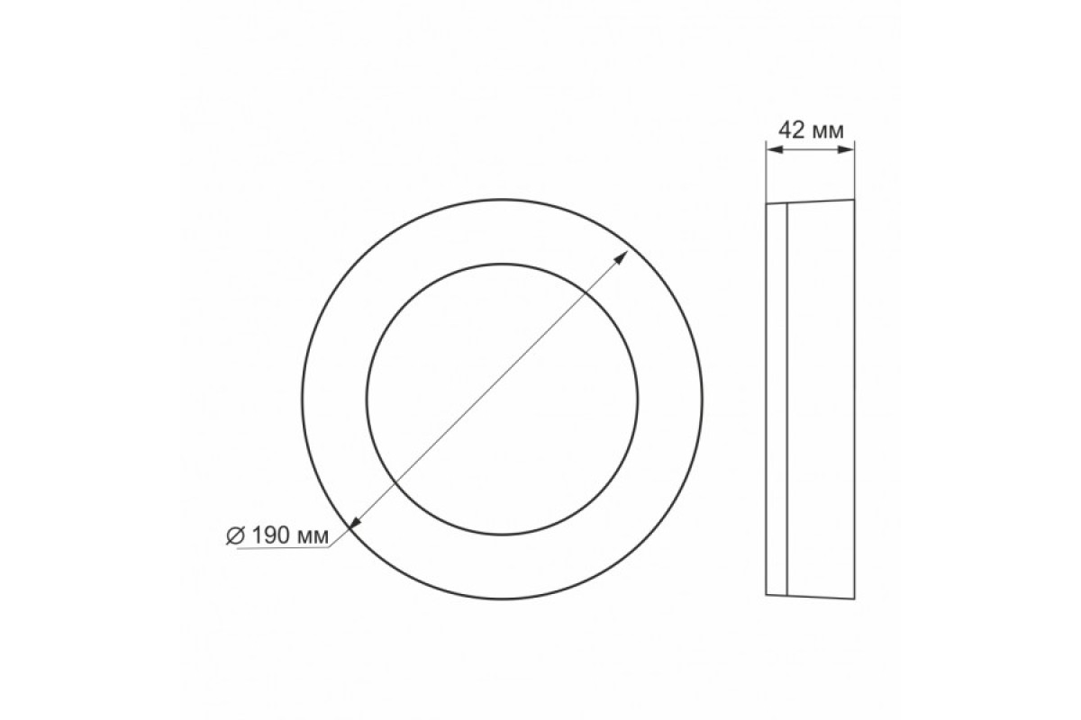 LED світильник ART IP65 круглий VIDEX 15W 5000K (VL-BHFR-155)