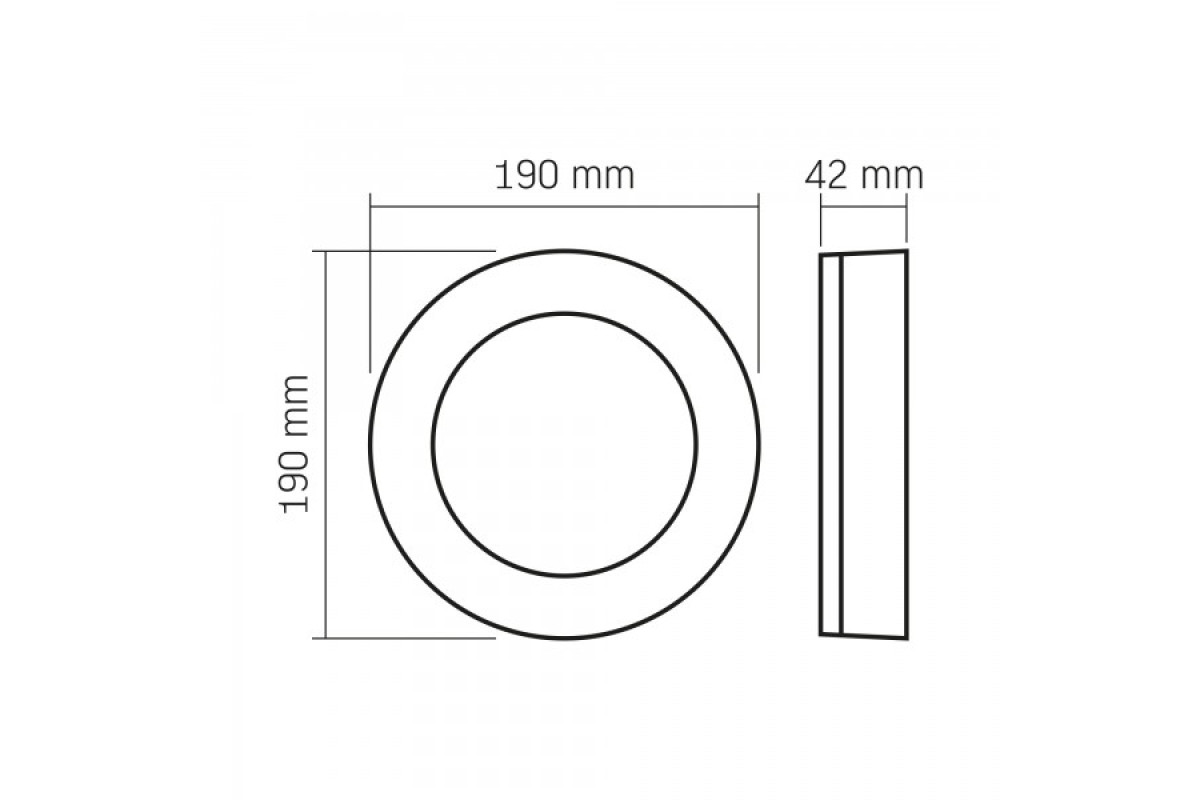 LED світильник ART IP65 круглий VIDEX 15W 5000K Black (VL-BHFR-155B)