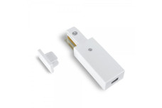 Комплект конектор 1-фазний + заглушка VIDEX білий (VL-TRF-TM-W)