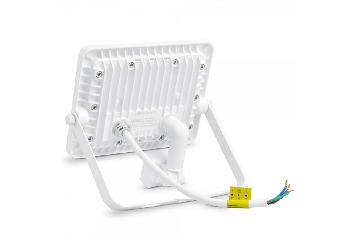 LED прожектор VIDEX F2e 30W 5000K з датчиком руху та освітленості (VL-F2e305W-S)