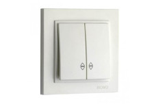 Вимикач двокл. прохідний, Mono Electric, DESPINA (СЛОНОВА КІСТКА) (102-010023-111)