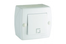 Вимикач одноклавішний, Mono Electric, OCTANS IP 20 (білий) (104-010101-100)