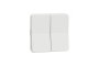 Двоклавішний перемикач IP55 Mureva Styl, сх.6+6, поверх. монтаж, білий (MUR39022)