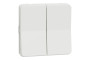 Двоклавішний перемикач IP55 Mureva Styl, сх.6+6, поверх. монтаж, білий (MUR39022)