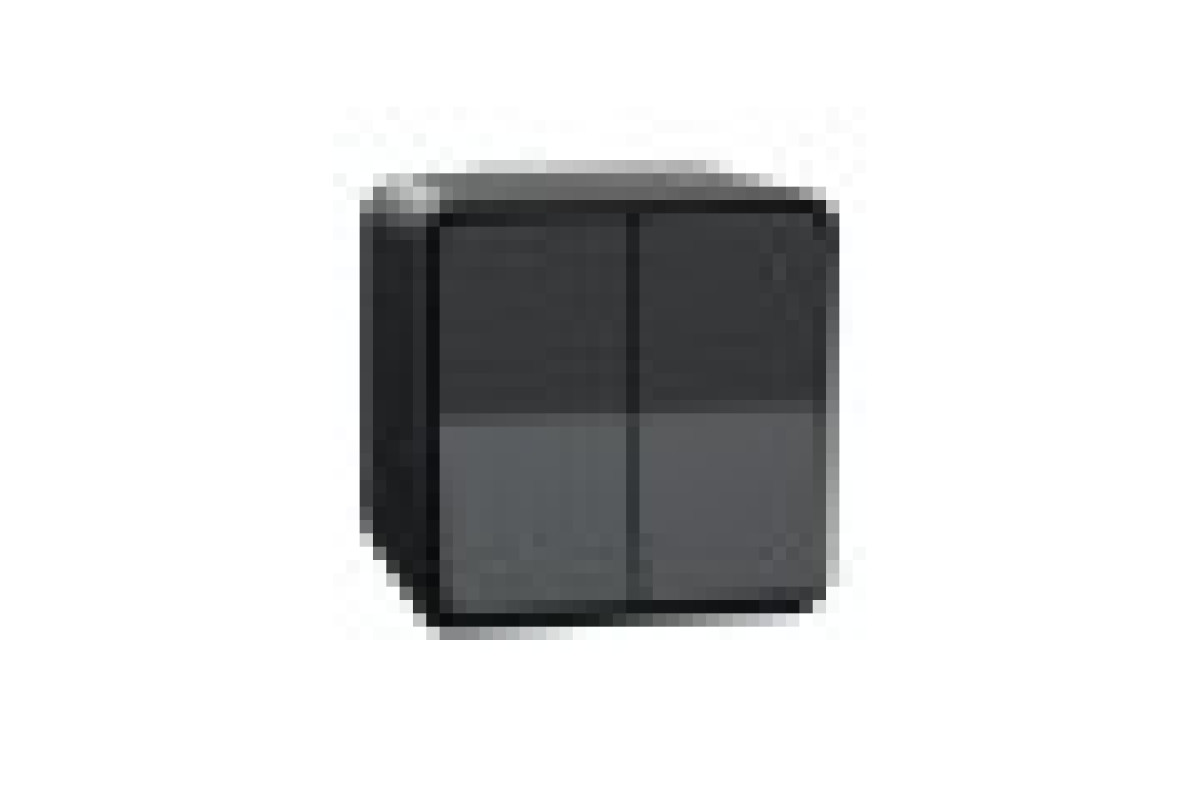 Двоклавішний перемикач IP55 Mureva Styl, сх.6+6, поверх. монтаж, чорний (MUR35022)