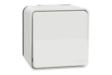 Кнопковий вимикач у зборі IP55 Mureva Styl, для поверхневого монтажу, білий (MUR39026)