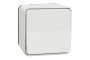 Кнопковий вимикач у зборі IP55 Mureva Styl, для поверхневого монтажу, білий (MUR39026)