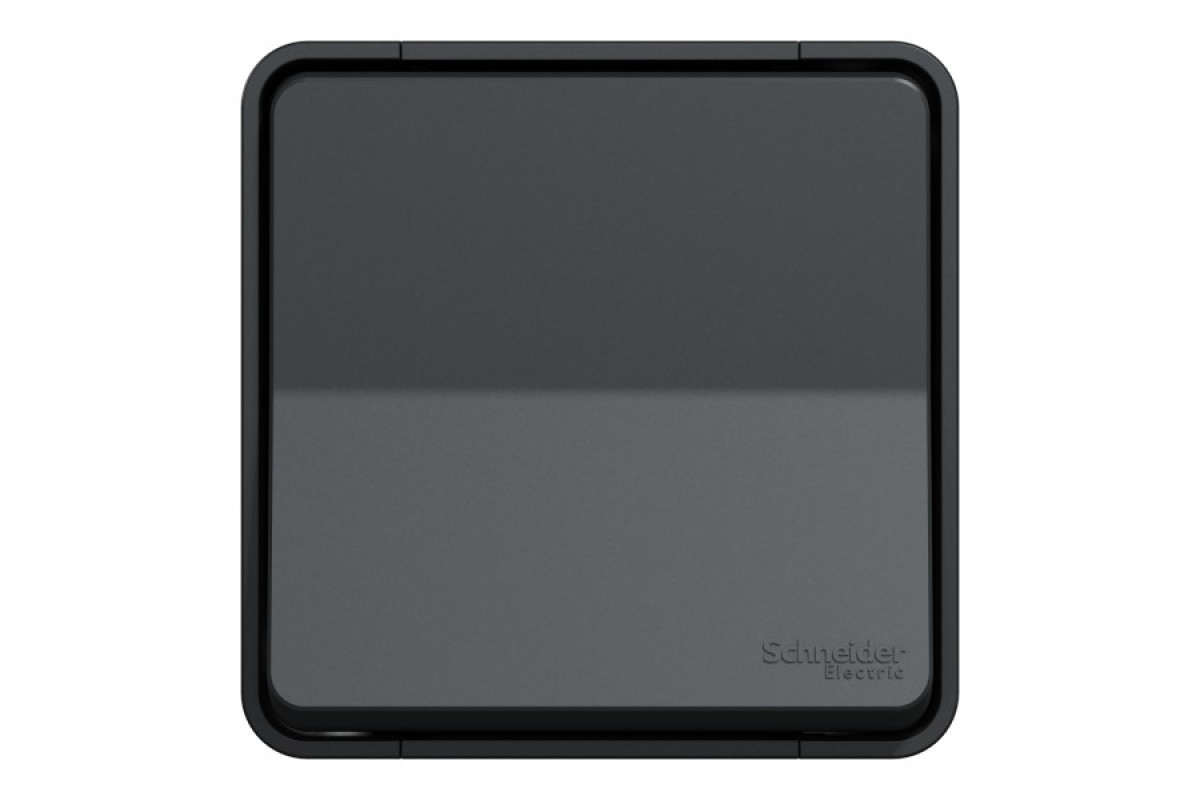 Кнопковий вимикач у зборі IP55 Mureva Styl, для поверхневого монтажу, чорний (MUR35026)