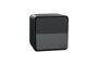 Кнопковий вимикач у зборі IP55 Mureva Styl, для поверхневого монтажу, чорний (MUR35026)