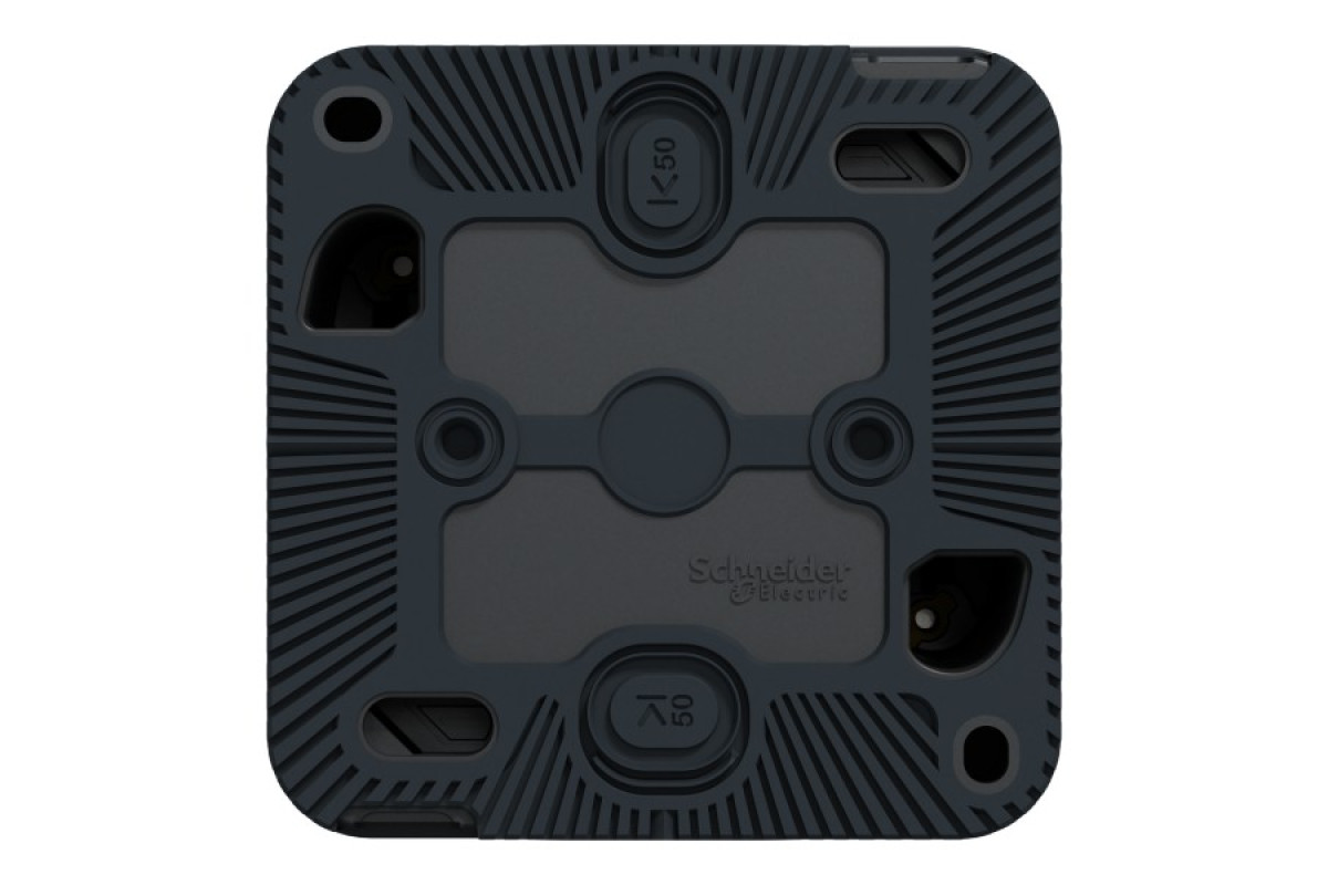 Кнопковий вимикач у зборі IP55 Mureva Styl, для поверхневого монтажу, чорний (MUR35026)