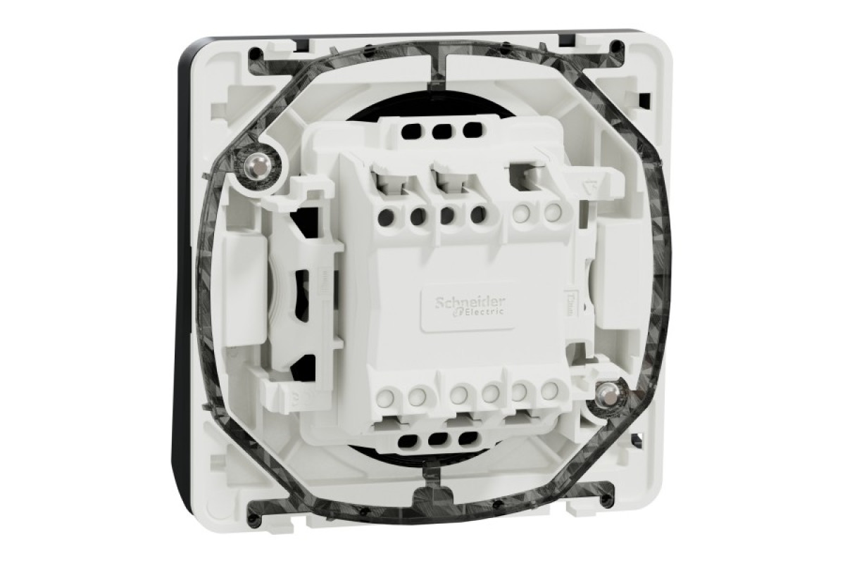 Механізм кнопкового вимикача IP55 Mureva Styl, чорний (MUR35027)