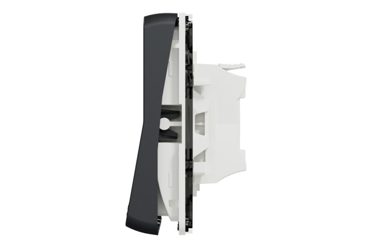 Механізм кнопкового вимикача IP55 Mureva Styl, чорний (MUR35027)