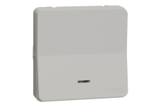 Механізм кнопкового вимикача з підсвіткою IP55 Mureva Styl, білий (MUR39127)