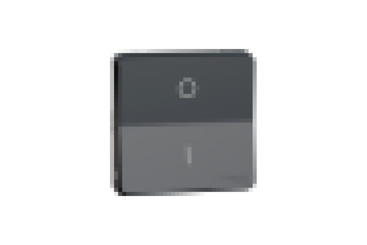 Механізм перемикача 2-полюсного IP55 Mureva Styl, чорний (MUR35034)