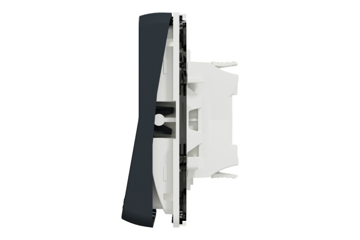 Механізм перемикача IP55 Mureva Styl, сх.6, чорний (MUR37021)