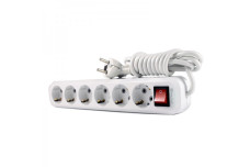 Подовжувач 6 гнізд з кнопкою З/З 5м (EH-2252)
