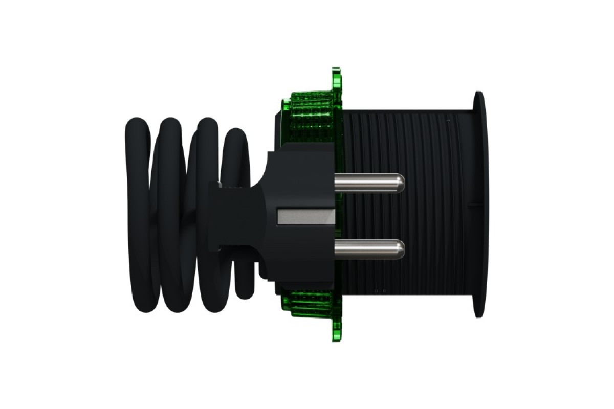 Настольный блок XS с розеткой DE и USB типа A, антрацит (INS44005)