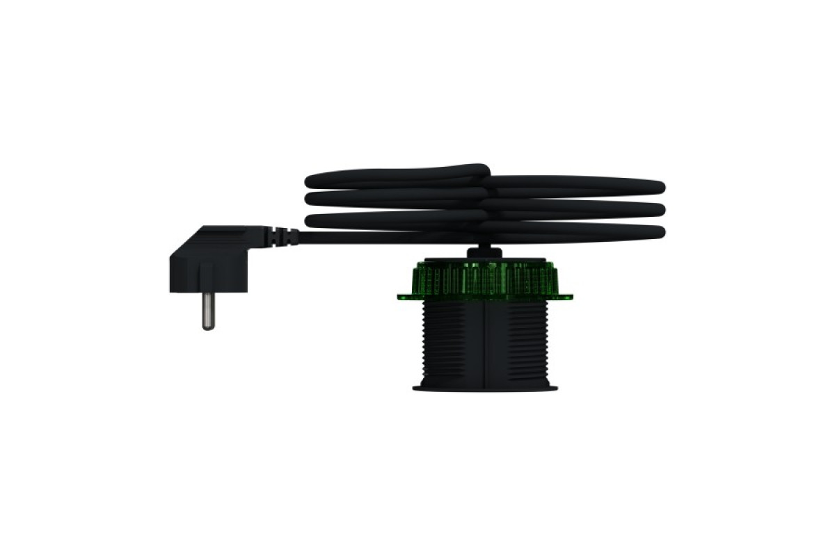 Настольный блок XS с розеткой DE и USB типа A, антрацит (INS44005)