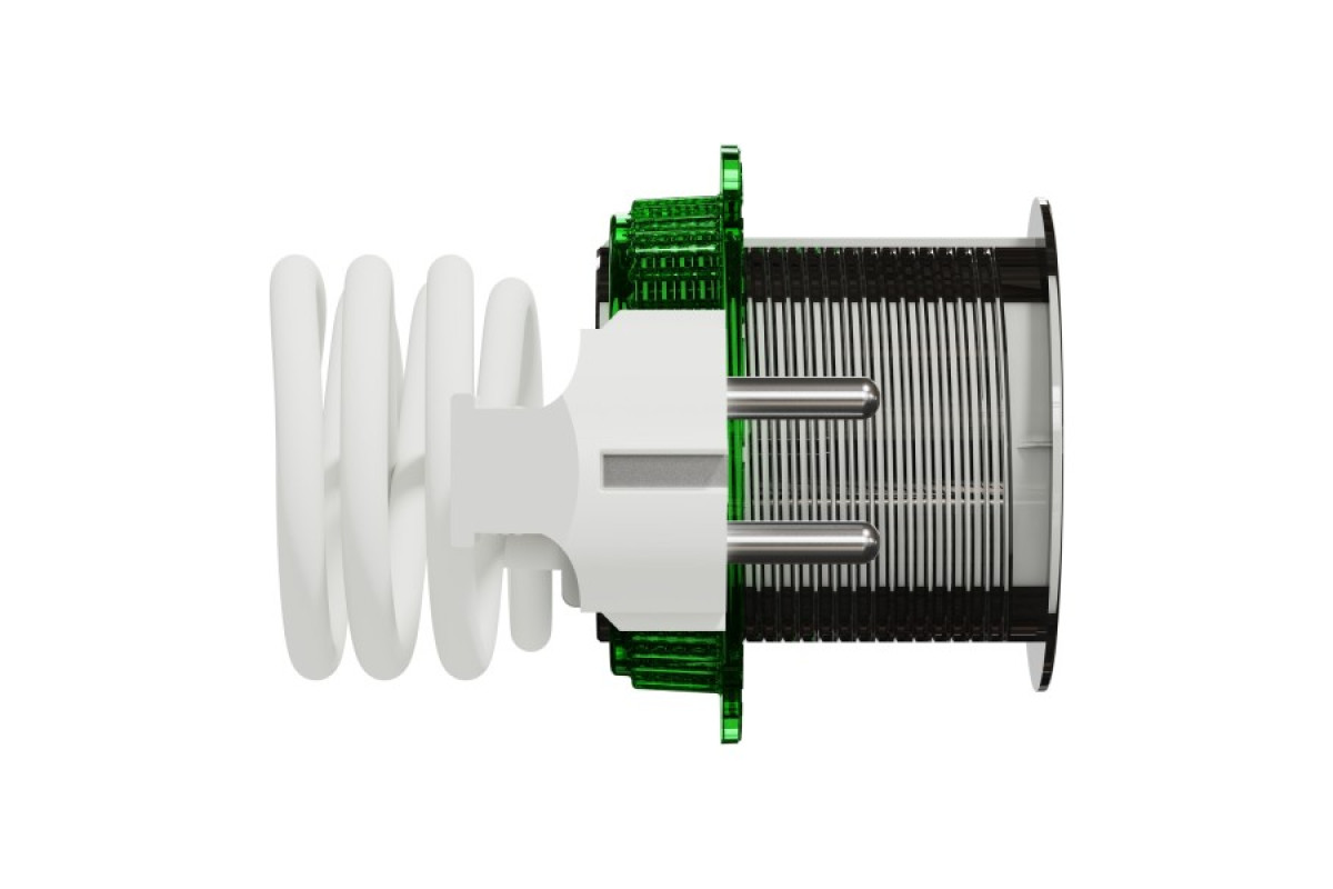 Настільний блок XS, 1 розетка Schuko, 2 метровий кабель, білий (INS44000)