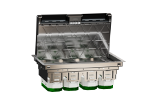 Підлоговий лючок, металевий, розмір XL, 12 модулів, Unica System+ (INS52127)