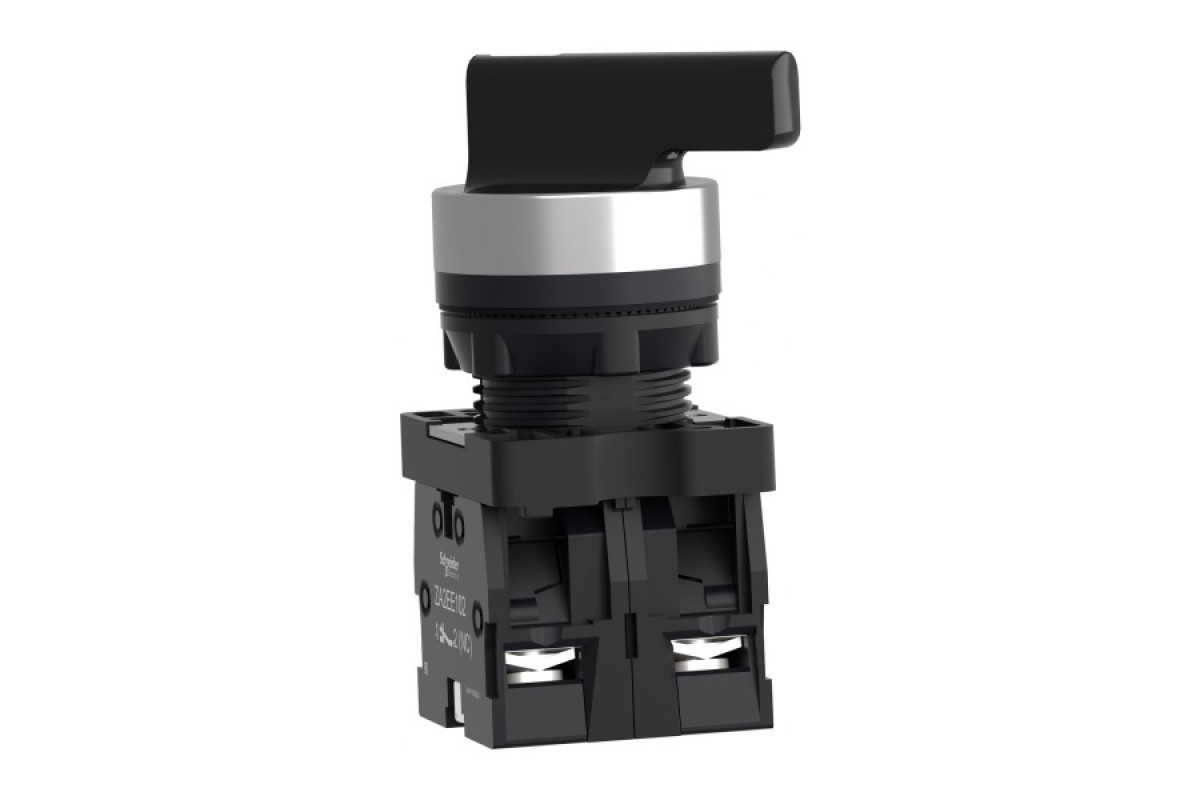 Селекторний перемикач з довгою ручкою, 2 положення, з фіксацією, 1 NO + 1 NC (XA2EJ25)