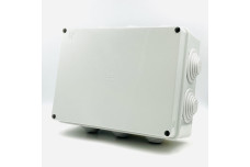 Коробка розподільча навісна IP55 з кабельними вводами і кришкою на гвинтах 190x140x70 мм (EC400C6)