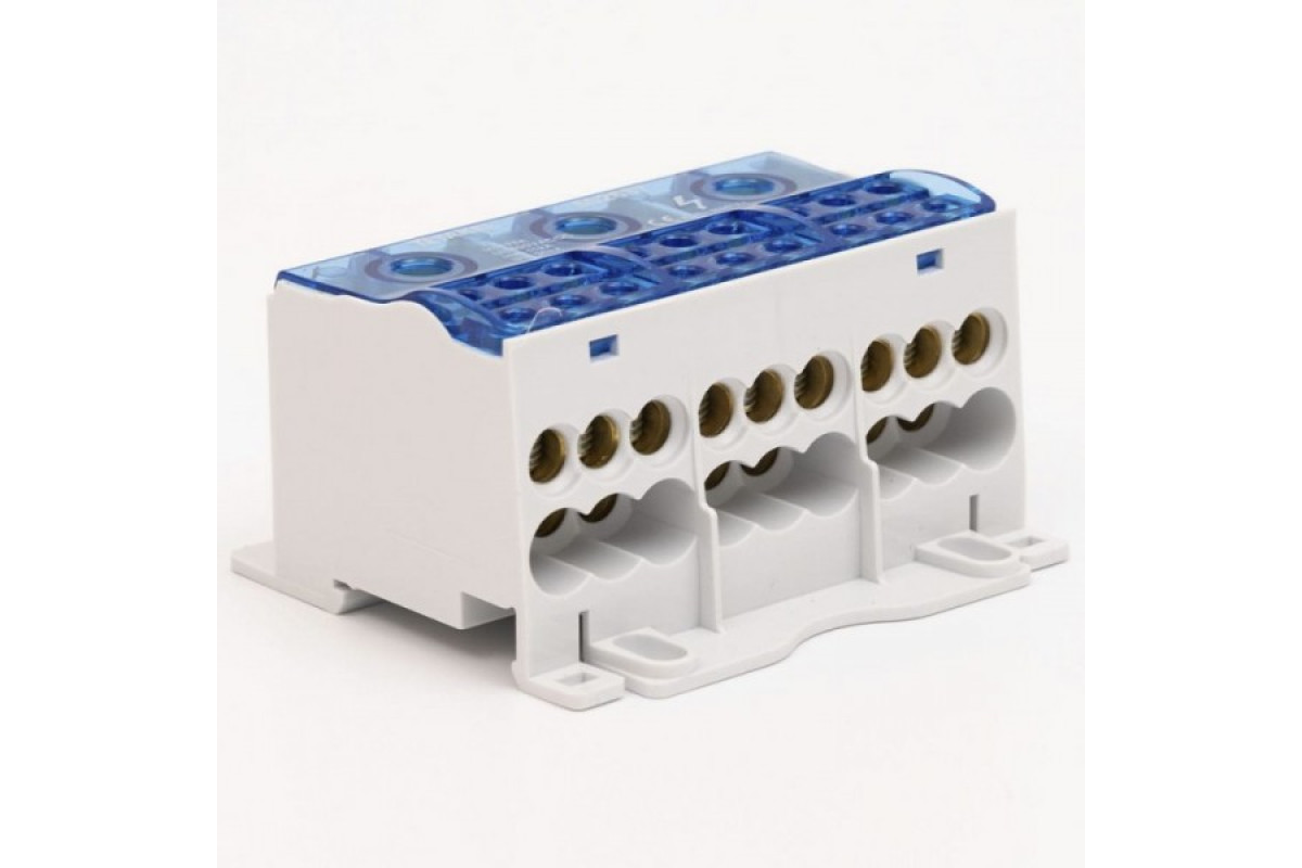 Блок розподільчий трьохполюсний 175А/3 на DIN-рейку (502637)