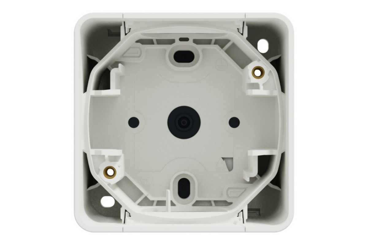 Одномісний бокс для накладного монтажу IP55 Mureva Styl, універсальний, білий (MUR39911)