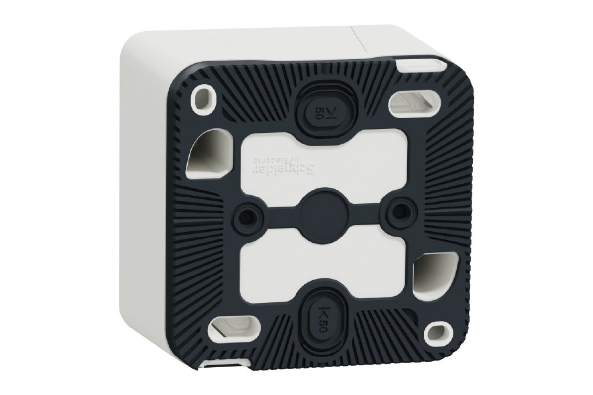 Одномісний бокс для накладного монтажу IP55 Mureva Styl, універсальний, білий (MUR39911)