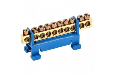 Шина нульова для кріплення на DIN-рейку 10 отв. (502891с)