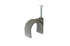 Кліпса для кріплення круглого кабелю до стіни 16 мм 50 шт (ТТ60715)