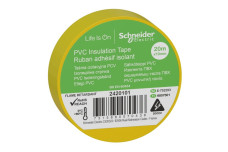 Ізоляційна стрічка, 19mm x 20m, жовта - Thorsman (2420101)