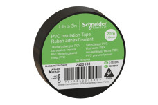 Ізоляційна стрічка, 19mm x 20m, чорний (2420103)