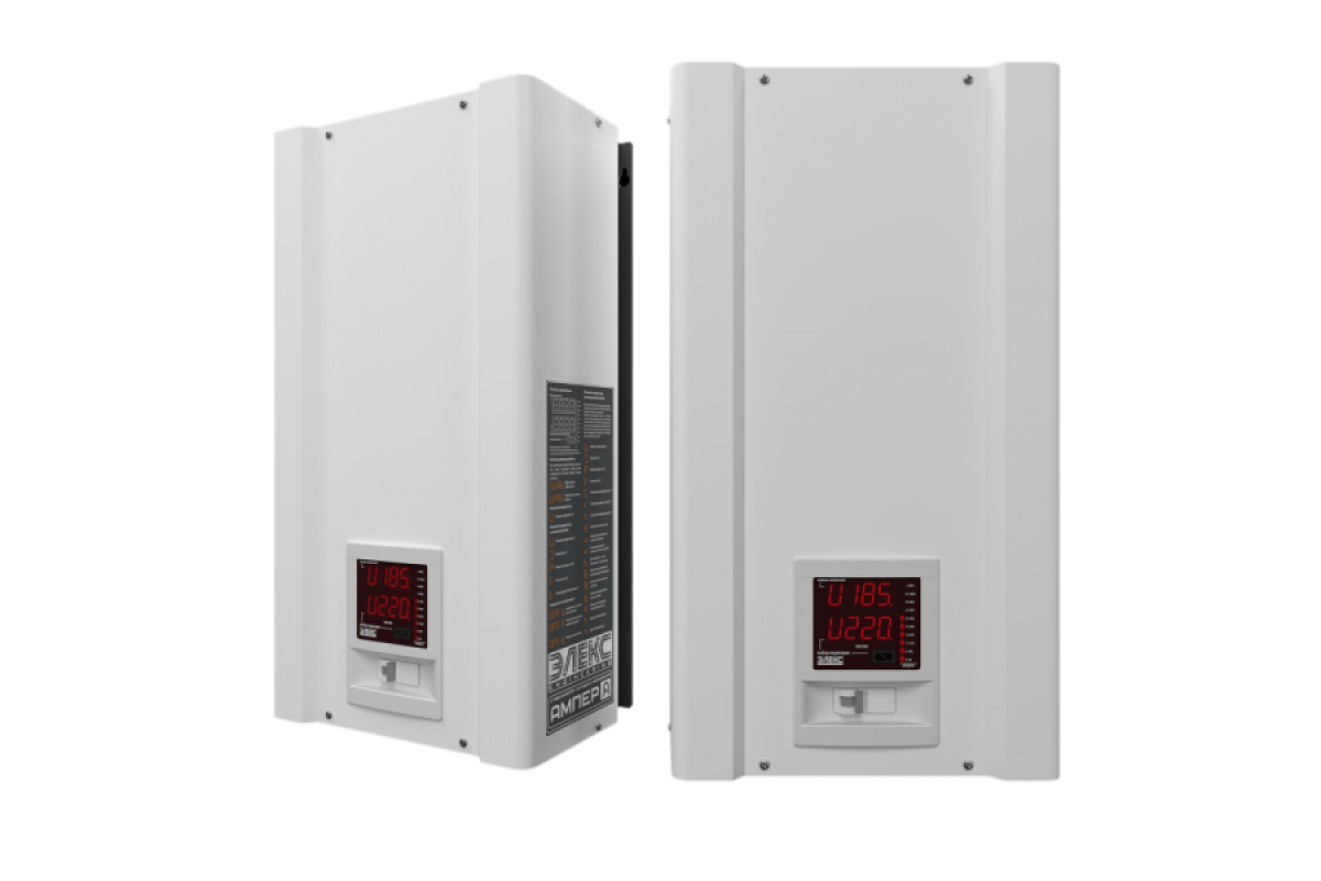 Стабілізатор напруги однофазний побутовий АМПЕР У 12-1/50 v2.1