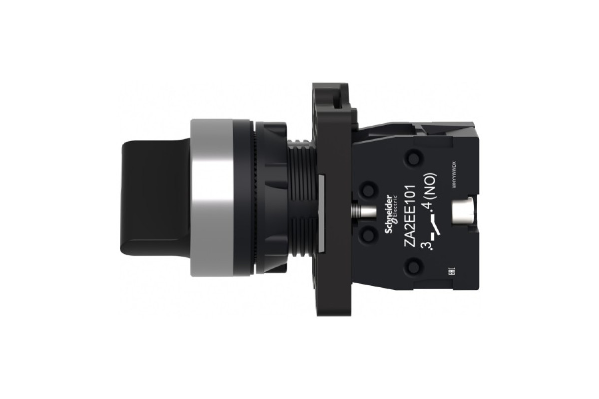 Селекторний перемикач з короткою ручкою, 2 положення, з фіксацією, 1 NO (XA2ED21)