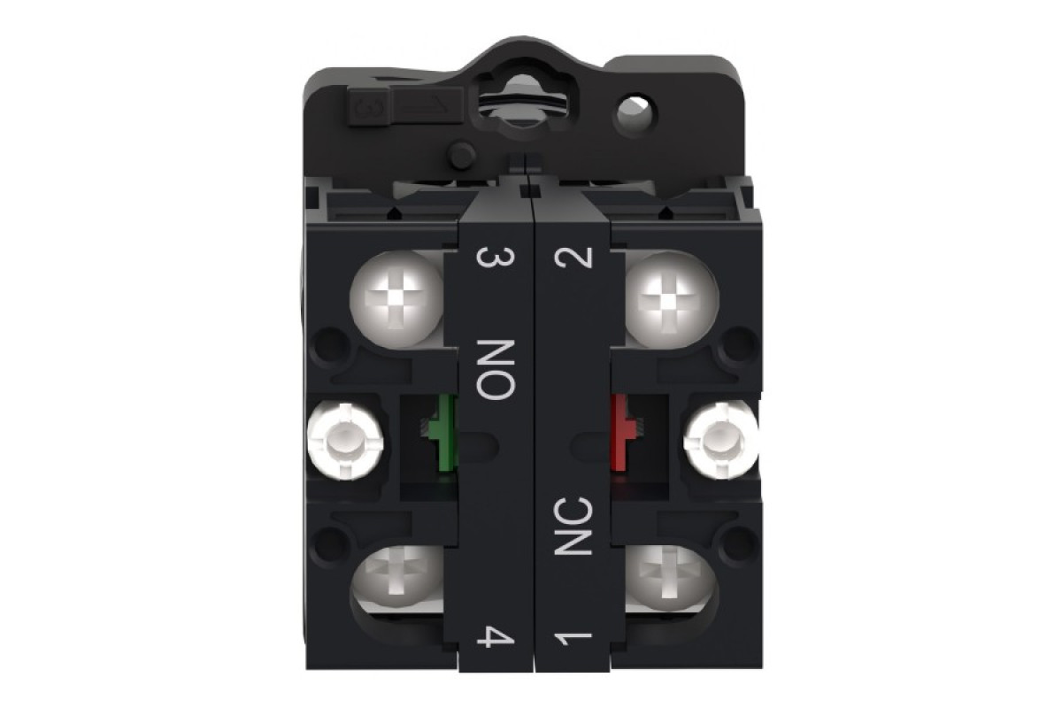 Селекторний перемикач з короткою ручкою, 2 положення, з фіксацією, 1 NO + 1 NC (XA2ED25)