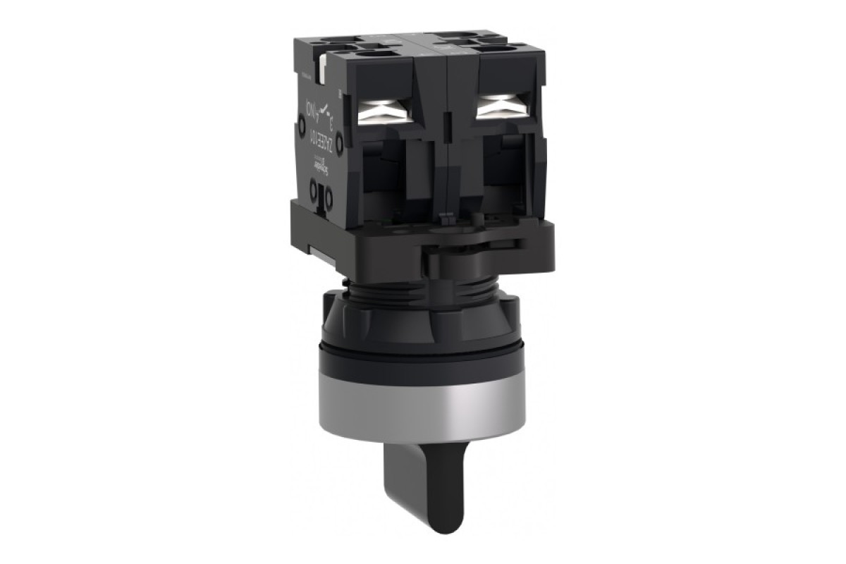 Селекторний перемикач з короткою ручкою, 3 положення, з фіксацією, 2 NO (XA2ED33)