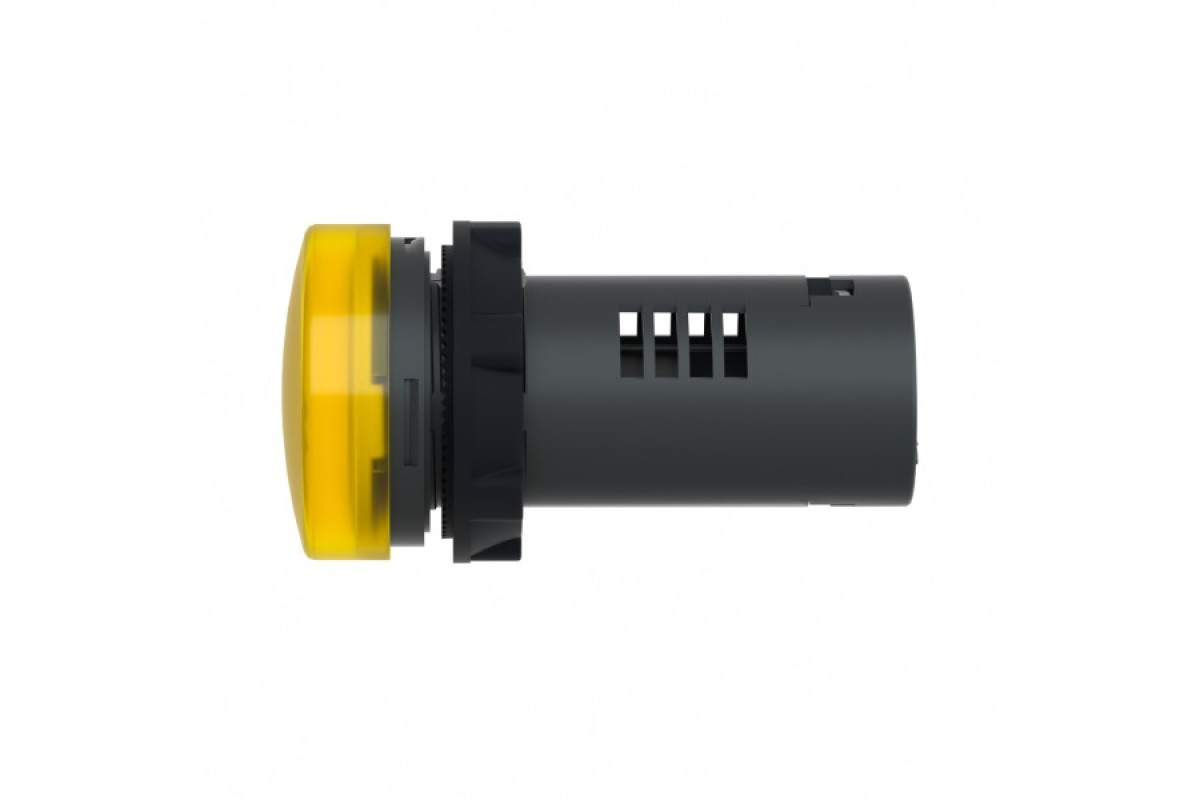 Средняя сигнальная лампа ХА2 желтого цвета с номиналом 110В АС (XA2EVF8LC)