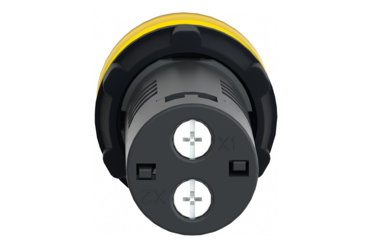 Средняя сигнальная лампа ХА2 желтого цвета с номиналом 110В АС (XA2EVF8LC)