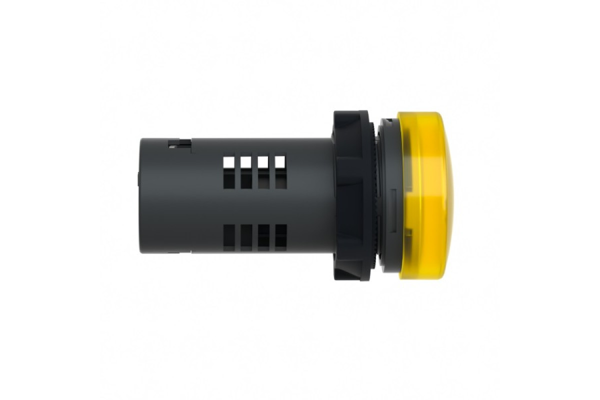 Средняя сигнальная лампа ХА2 желтого цвета с номиналом 220В АС (XA2EVM8LC)