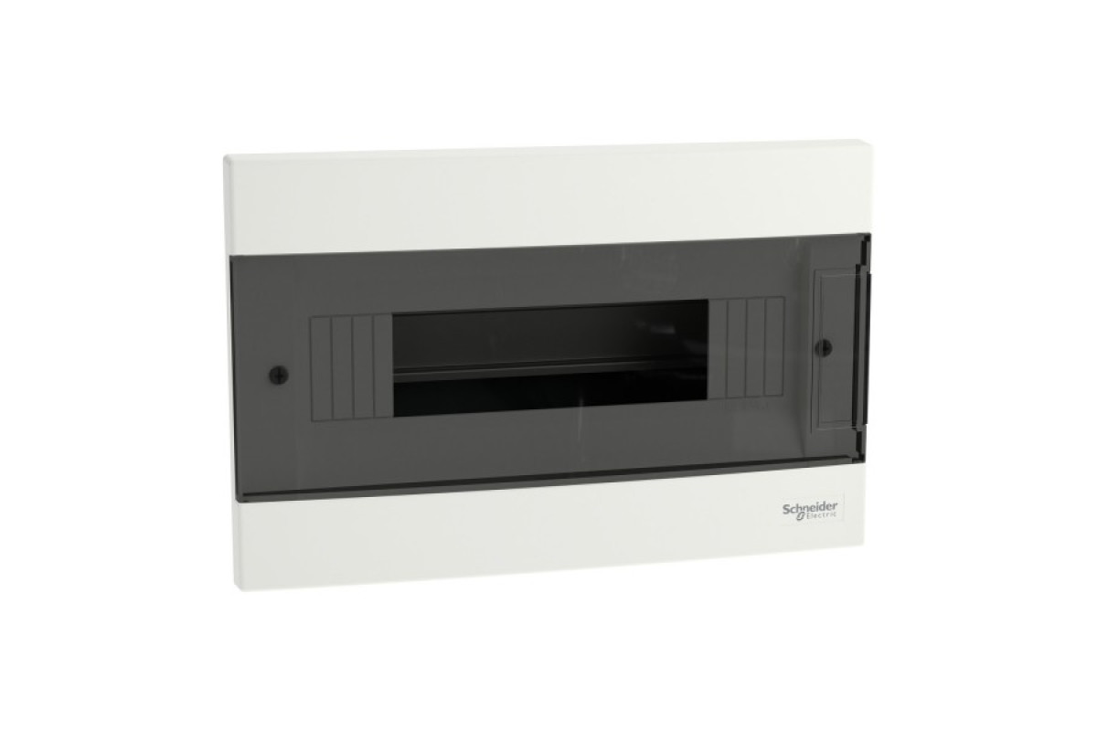 Щит пластиковий Easy9 EU, врізний, 1 ряд 12 модулів, димчасті двері (EZ9EUA112)