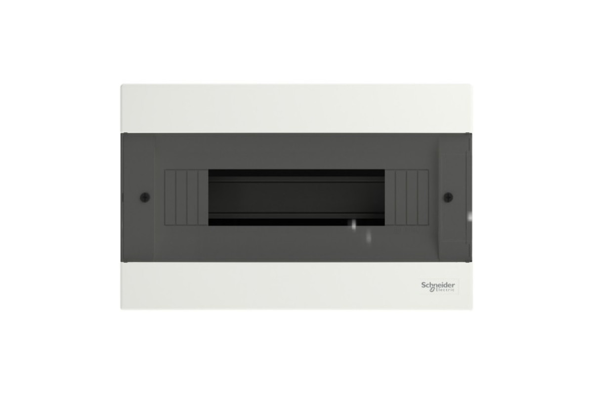 Щит пластиковий Easy9 EU, врізний, 1 ряд 12 модулів, димчасті двері (EZ9EUA112)