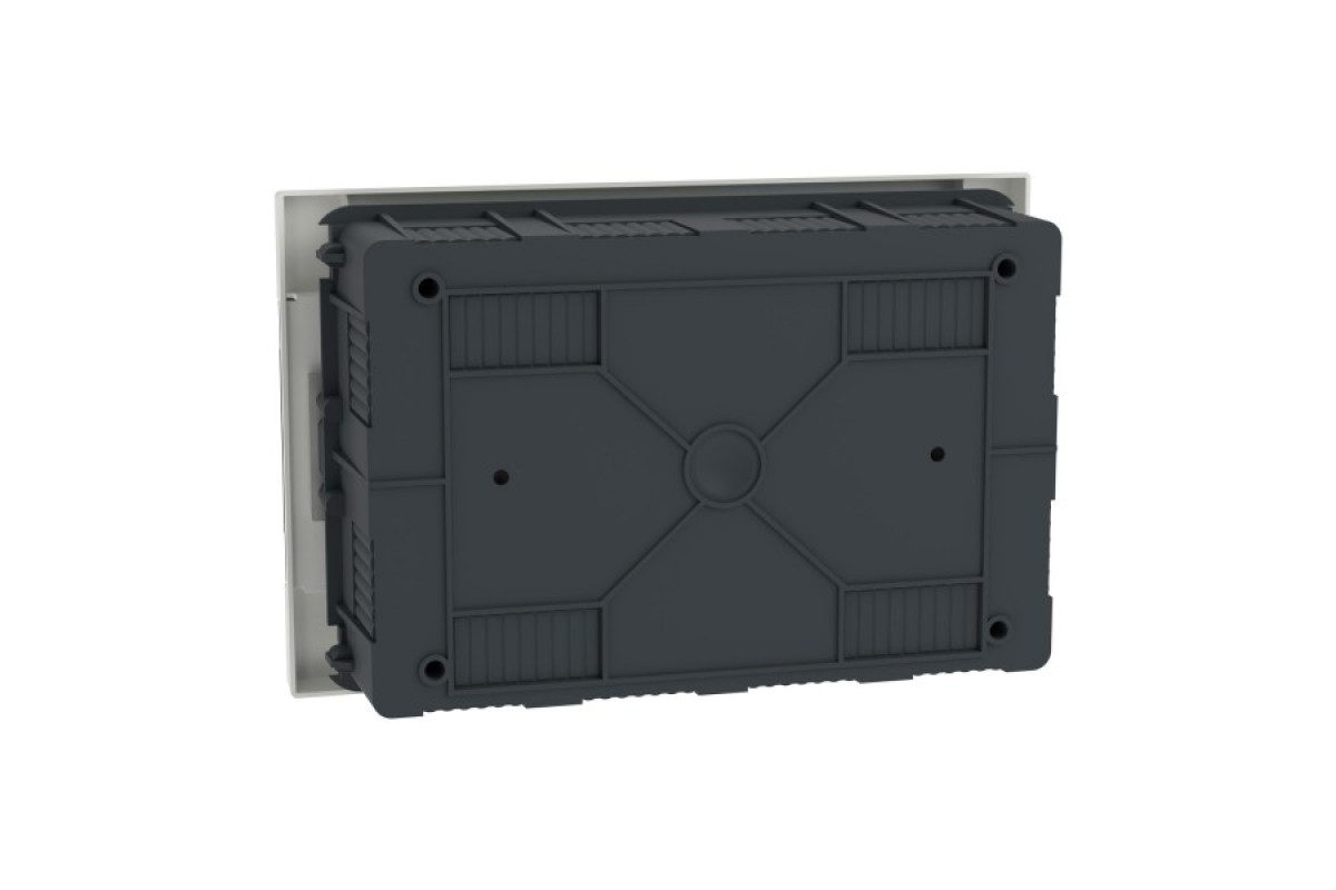 Щит пластиковий Easy9 EU, врізний, 1 ряд 12 модулів, димчасті двері (EZ9EUA112)