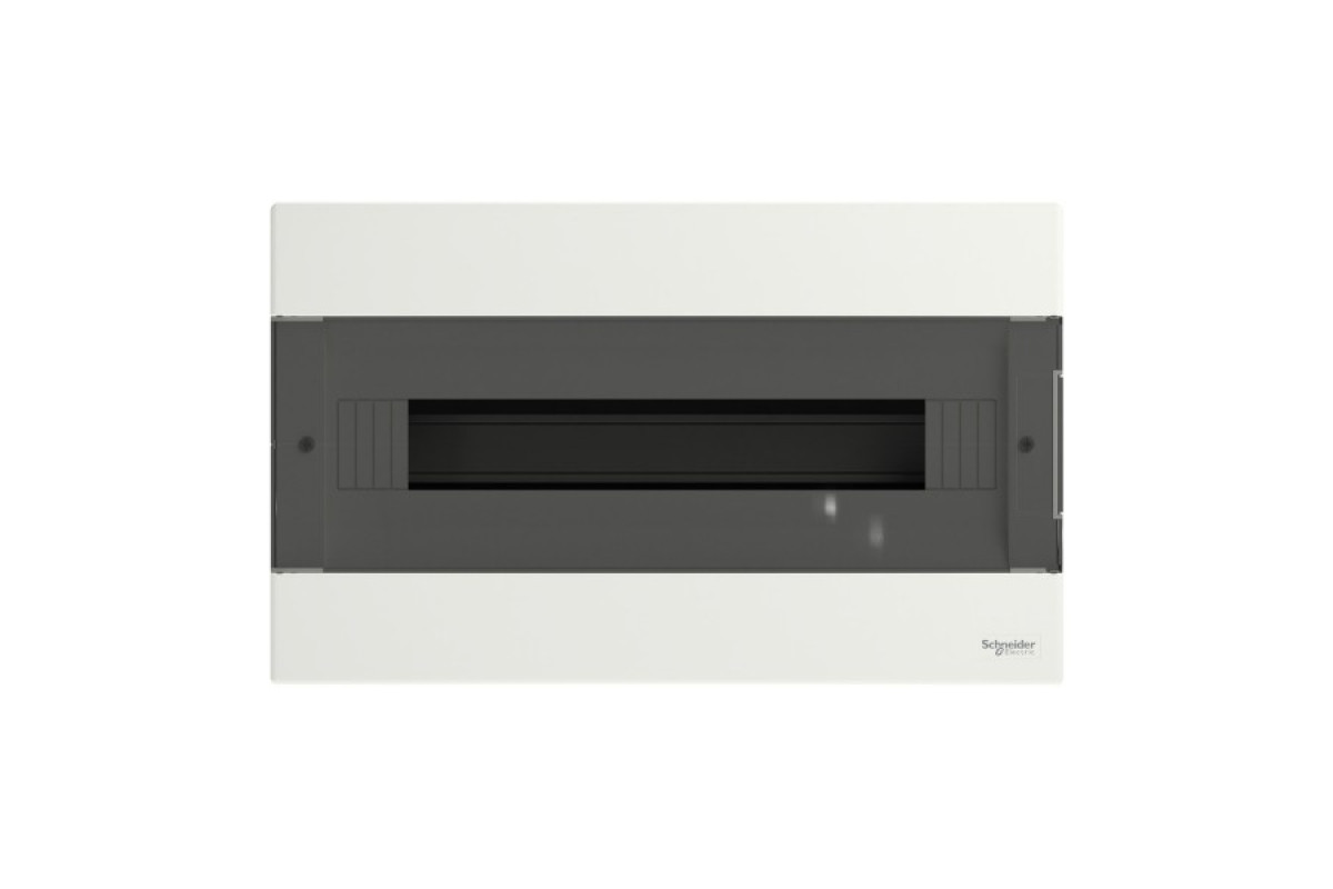 Щит пластиковий Easy9 EU, врізний, 1 ряд 18 модулів, димчасті двері (EZ9EUA118)