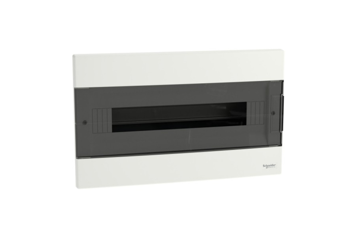 Щит пластиковий Easy9 EU, врізний, 1 ряд 18 модулів, димчасті двері (EZ9EUA118)